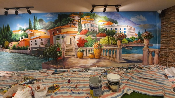 Thi công rèm vải 2 lớp